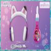 eKids Gabbys Dollhouse Kids Headphones with 3.5mm Jack, Wired Headphones with Adjustable Headband and Volume Control, Earphones for School, Home, or Travel (Gabby) view 3