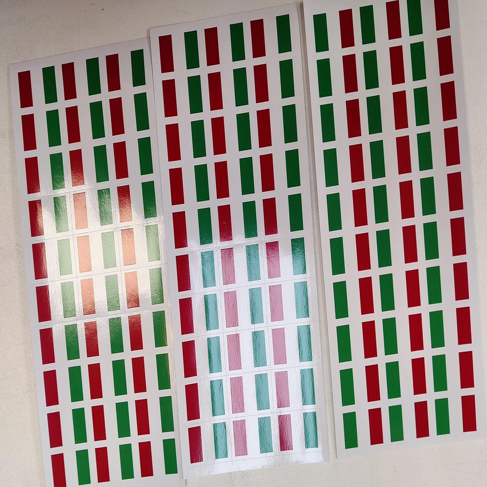 SAFIRMES ITALY 30 Countries in Europe Stickers 20 x 30 mm Vinyl
