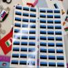 SAFIRMES ESTONIE 30 Countries in Europe Stickers 20 x 30 mm Vinyl view 1