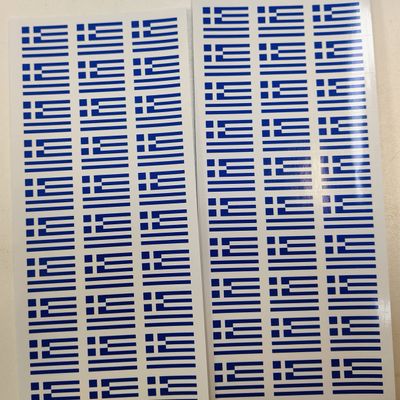 SAFIRMES GRECE 30 Countries in Europe Stickers 20 x 30 mm Vinyl