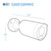 GW Security GW8150MMIC 8MP 4K IP POE 2.7-13.5mm Motorized Lens 5X Optical Zoom Bullet Security Camera, Spotlight, Built-in Microphone view 3