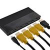 ONN. 4-Device HDMI Switch with Remote Control, Black view 4
