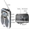 All-in-1 Retro Cassette Player AM FM Radio Recorder with Digital Clock Timer view 3