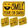 10 Pack Smile You're On Camera Sticker Video Security Warning System Alarm Decals view 1