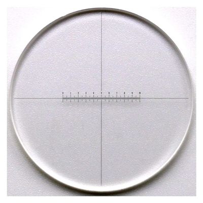ZTBH Microscope Accessories Kit 935 0.1mm Cross Ruler Stage Micrometer Cross for Microscope Microscope Slides (Color : Diameter 20mm)