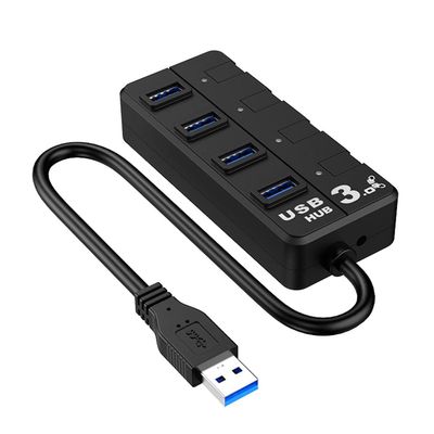SOLUSTRE Usb Hub Port Usb Hub for Easy Data Transfer Compact Workmanship Compatible Laptops and Phones and Play