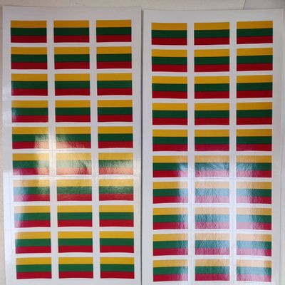 SAFIRMES LITHUANIE 30 Countries in Europe Stickers 20x30mm Vinyl