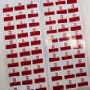 SAFIRMES POLOGNE 30 Countries in Europe Stickers 20 x 30 mm Vinyl view 1