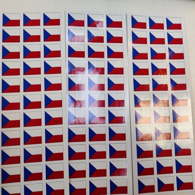 SAFIRMES TCHEQUIE 30 Countries in Europe Stickers 20 x 30 mm Vinyl
