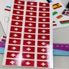 SAFIRMES Swiss 30 Countries in Europe Stickers 20 x 30 mm Vinyl view 1