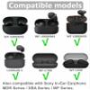 6 Pairs WF-1000XM5 Ear Tips Buds, Small Size Replacement Silicone Rubber Fit in Case Eartips Earbuds Wing Gel Skin Cover Accessories Compatible with Sony WF-1000XM4 WF-C700N WF-C500 - S Black view 2