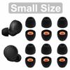 6 Pairs WF-1000XM5 Ear Tips Buds, Small Size Replacement Silicone Rubber Fit in Case Eartips Earbuds Wing Gel Skin Cover Accessories Compatible with Sony WF-1000XM4 WF-C700N WF-C500 - S Black view 3
