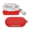 2 Pack DAYJOY Soft Silicone Protective Case Cover Compatible with OnePlus Buds Z2 TWS Earbuds, Protective Skin Sleeve with Key Chain (red+Green) view 2