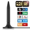 TV Antenna for Smart TV, 2024 Clear 4K HD Digital TV Antenna Indoor 300+ Miles Range with Amplifier Signal Booster Support All Television - 10ft High Performance Coax Cable view 1