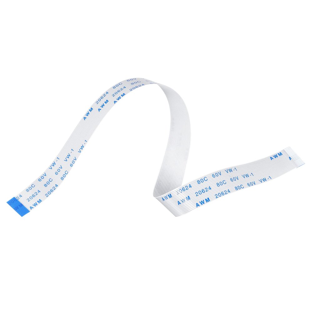 MECCANIXITY FFC Ribbon Flat Flexible Cable, 18 Pin 0.5mm Pitch 200mm Long (B Type) for LCD 3D Printer Camera DVD TV Laptop Audio Pack of 10