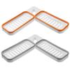 HEALLILY 2-Pack Wall Mounted Bathroom Storage Racks Foldable Shower Corner Shelves No Drilling Adhesive Toiletry Organizer with Draining Design 12.99X4.13X1.18In view 1