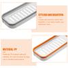 HEALLILY 2-Pack Wall Mounted Bathroom Storage Racks Foldable Shower Corner Shelves No Drilling Adhesive Toiletry Organizer with Draining Design 12.99X4.13X1.18In view 3