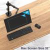 Desky Eco Single Arm Monitor Mount - Adjustable Spring Monitor Arm Desk Mount - Up to 32'' Single Monitor Arm Mount - VESA Monitor Mount Compatible - Monitor Mount for Desk - Monitor Desk Mount Holder view 2