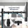 Desky Eco Single Arm Monitor Mount - Adjustable Spring Monitor Arm Desk Mount - Up to 32'' Single Monitor Arm Mount - VESA Monitor Mount Compatible - Monitor Mount for Desk - Monitor Desk Mount Holder view 4