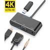 4-in-1 USB 3.1 Type C to 4K HDMI VGA Audio USB 3.0 Adapter Hub view 2