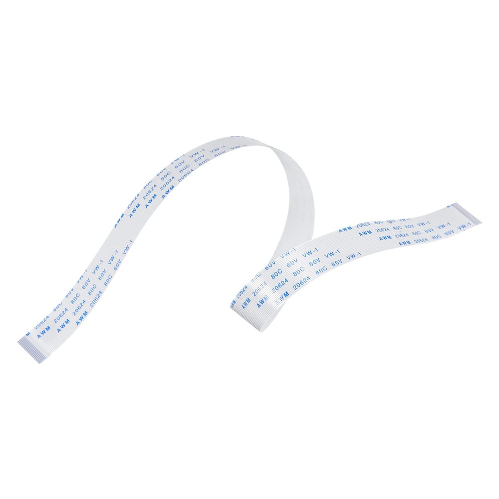 MECCANIXITY FFC FPC Flat Flexible Cable, 24 Pin 0.5mm Pitch 300mm Long (A Type) for LCD 3D Printer Camera DVD TV Laptop Audio Pack of 10