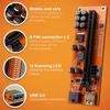 AAAwave PCIE Riser VER 011 PRO 1x to 16x Graphic Extension for GPU Mining 60cm USB 3.0 Cable, 10 Solid Capacitors, 12 Led Lights, 2X 6PIN and 2 Power Options (Pack of 12) view 4