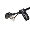 Combination Power-Cable for Zacuto-Gratical-Eye-Viewfinder|Teradek Rotatable Right-Angle 2-Pin-Male to D-Tap + Right Angle BNC to BNC Flexible HD SDI Cable for BMCC-Video-Camera Braided Alvin's Cables view 3