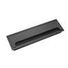 10.55"x2.68" (Base L x Base W) Desk Grommet Aluminum Alloy 268x68mm Cable Hole Cover Cord Desk Rectangle Grommets Arrange Wires Organizer for Home Office Desk Cable Cord Black 1Pc,Aicosineg view 1
