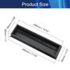 10.55"x2.68" (Base L x Base W) Desk Grommet Aluminum Alloy 268x68mm Cable Hole Cover Cord Desk Rectangle Grommets Arrange Wires Organizer for Home Office Desk Cable Cord Black 1Pc,Aicosineg view 2