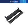 10.55"x2.68" (Base L x Base W) Desk Grommet Aluminum Alloy 268x68mm Cable Hole Cover Cord Desk Rectangle Grommets Arrange Wires Organizer for Home Office Desk Cable Cord Black 1Pc,Aicosineg view 3