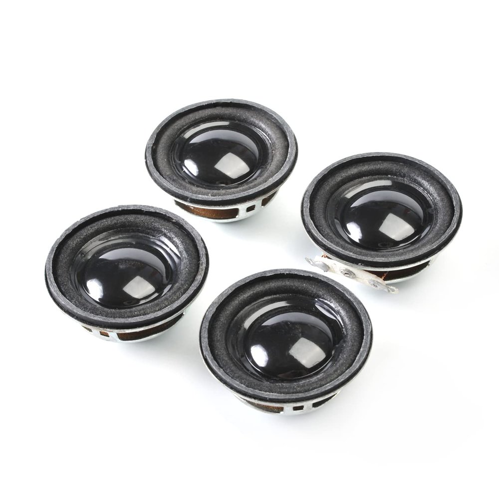 Bettomshin 4Pcs DIY Magnetic Speaker 3W 4 Ohm Speaker 36mm Diameter Round Shape Replacement Loudspeaker