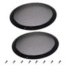 10inches Speaker Grill Mesh Decorative Circle Subwoofer Guard Protector Cover Audio Accessories Black Metal Trim 2Pcs,Aicosineg view 1