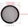 10inches Speaker Grill Mesh Decorative Circle Subwoofer Guard Protector Cover Audio Accessories Black Metal Trim 2Pcs,Aicosineg view 3