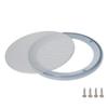 6inch /153mm Speaker Grill Mesh Decorative Circle Woofer Guard Protector Cover Audio Accessories White Metal Trim,Aicosineg view 2