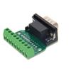 Aicosineg D-sub DB9 Breakout Board Connector 9 Pin 2 Row Male RS232 Serial Port Solderless Terminal Block Adapter 1Pcs view 2