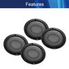 6.5inches Speaker Grill Mesh Decorative Circle Subwoofer Guard Protector Cover Audio Accessories Black Metal Trim 4Pcs,Aicosineg view 3