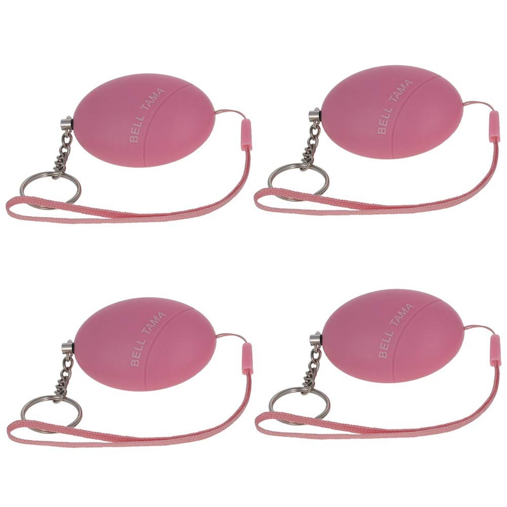 Safe Sound Personal Alarm 4 Pack 120DB Personal Security Alarm Keychain, Emergency Safety Alarm for Women, Men, Children, Elderly Pink,Aicosineg