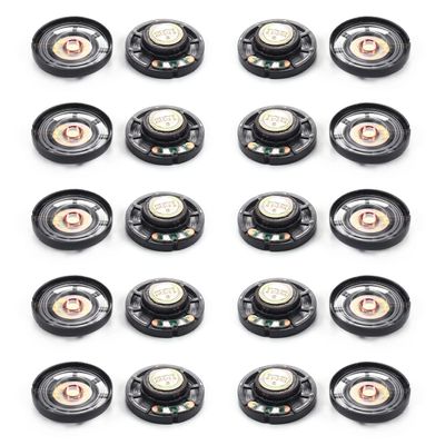 Aicosineg 20Pcs DIY Magnetic Speaker 0.25W 8 Ohm 29mm Diameter Round Shape Replacement Loudspeaker