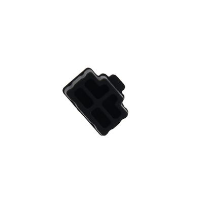 Bettomshin 20Pcs RJ45 Anti-Dust Stopper Silicone Protectors Ethernet Hub Port Anti Dust Cap Cover Black