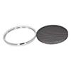 2Pcs 3.5inch /90mm Speaker Grill Mesh Decorative Circle Woofer Guard Protector Cover Audio Accessories Black Grill Silver Trim,Aicosineg view 1