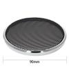 2Pcs 3.5inch /90mm Speaker Grill Mesh Decorative Circle Woofer Guard Protector Cover Audio Accessories Black Grill Silver Trim,Aicosineg view 2