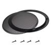 8inches Speaker Grill Mesh Decorative Circle Subwoofer Guard Protector Cover Audio Accessories Black Metal Trim 2Pcs,Aicosineg view 1