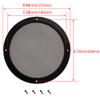 8inches Speaker Grill Mesh Decorative Circle Subwoofer Guard Protector Cover Audio Accessories Black Metal Trim 2Pcs,Aicosineg view 2