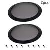 8inches Speaker Grill Mesh Decorative Circle Subwoofer Guard Protector Cover Audio Accessories Black Metal Trim 2Pcs,Aicosineg view 4
