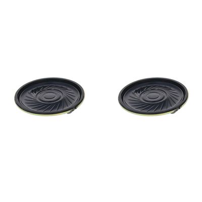 Aicosineg 2Pcs DIY Magnetic Speaker 2W 8 Ohm 40mm Diameter Round Shape Replacement Loudspeaker