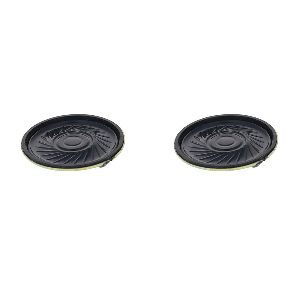 Aicosineg 2Pcs DIY Magnetic Speaker 2W 8 Ohm 40mm Diameter Round Shape Replacement Loudspeaker