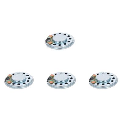 Bettomshin 4Pcs DIY Magnetic Speaker 0.5W 8 Ohm 26mm Diameter Round Shape Replacement Loudspeaker