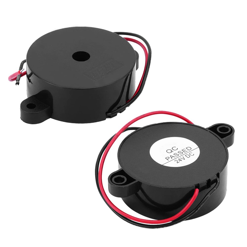 DC 24V 100dB Active Electronic Buzzer Alarm Sounder Intermittent Sound Beep Speaker 2Pcs,Aicosineg
