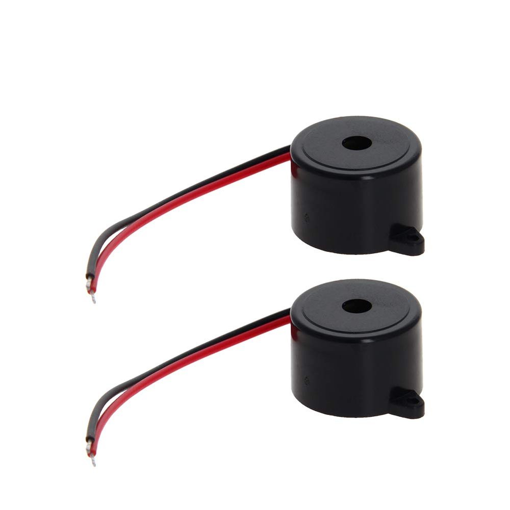 2Pcs 80dB Active Electronic Buzzer Alarm Sounder Intermittent Sound Beep Speaker, 2.3x1.9cm FSD-2316, DC 3-24V,Aicosineg