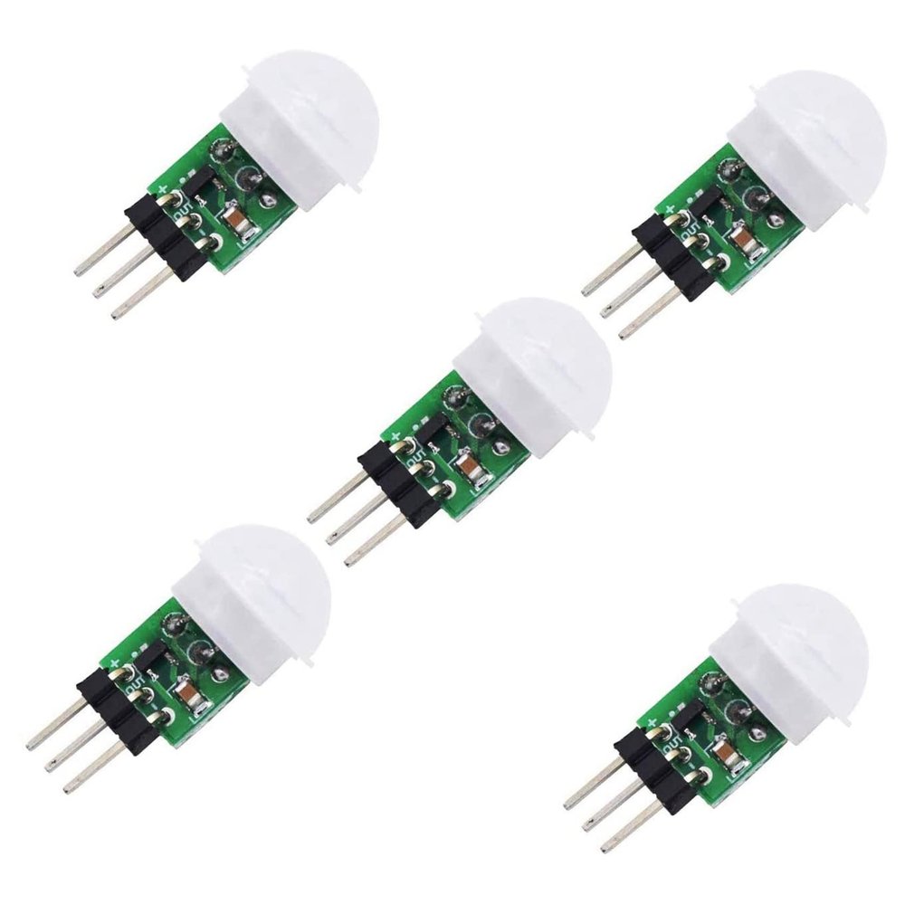 AM312 PIR Sensor,5 Pack PIR Motion Sensor Pyroelectric Infrared PIR Human IR Sensor Module Body